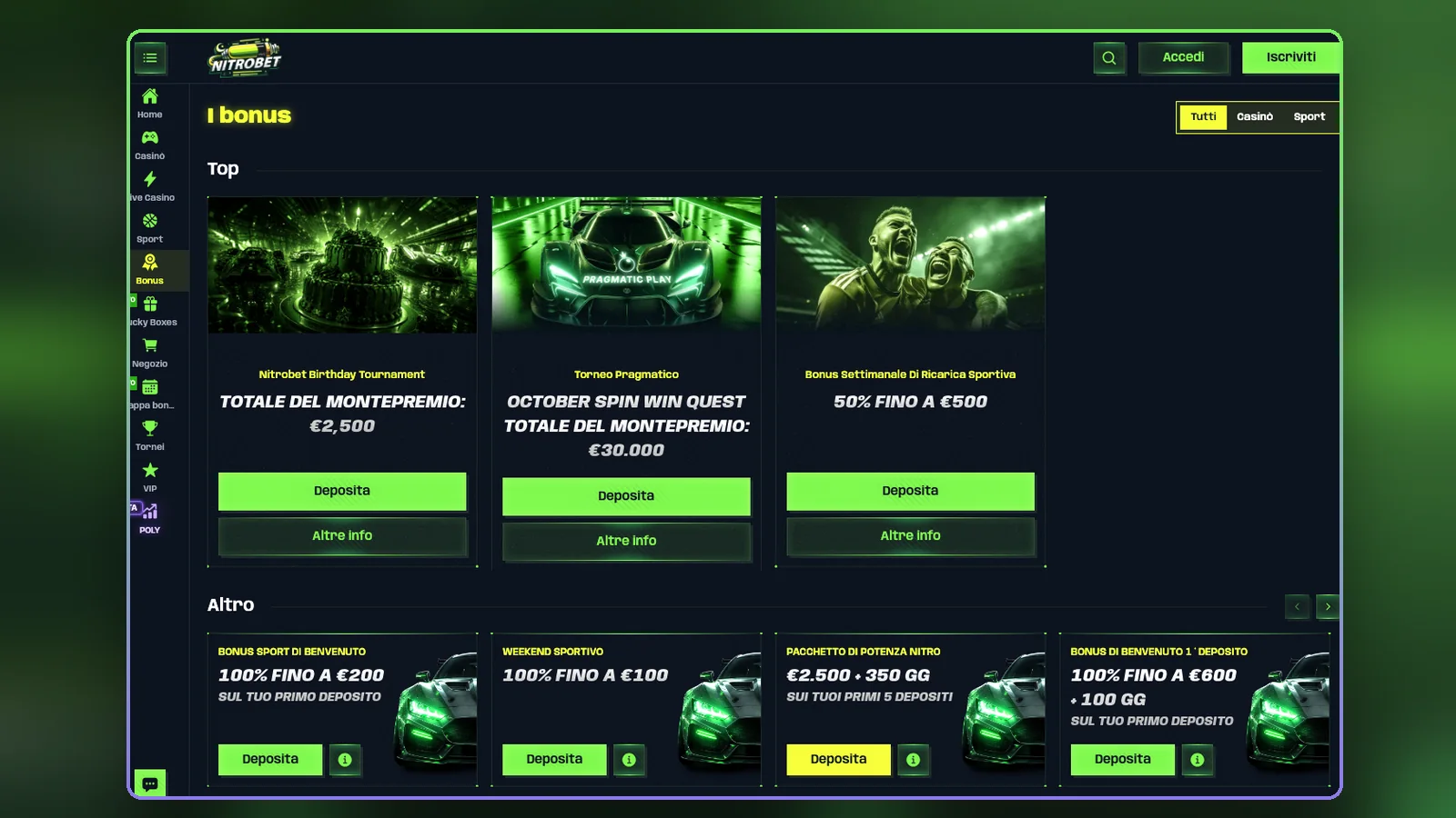 Nitrobet bonus