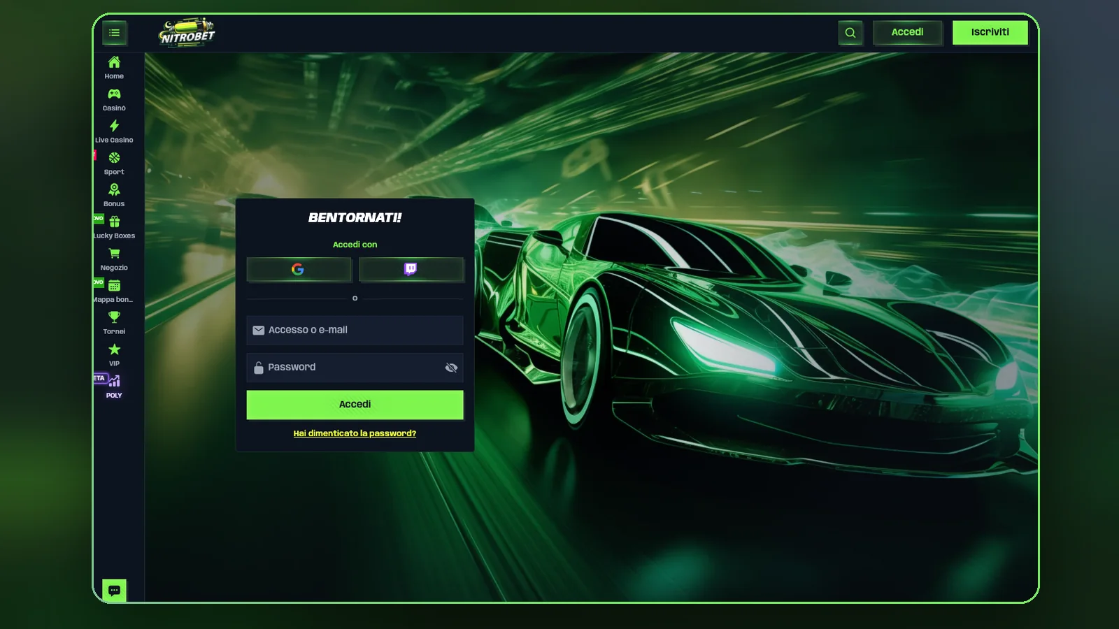 Nitrobet login